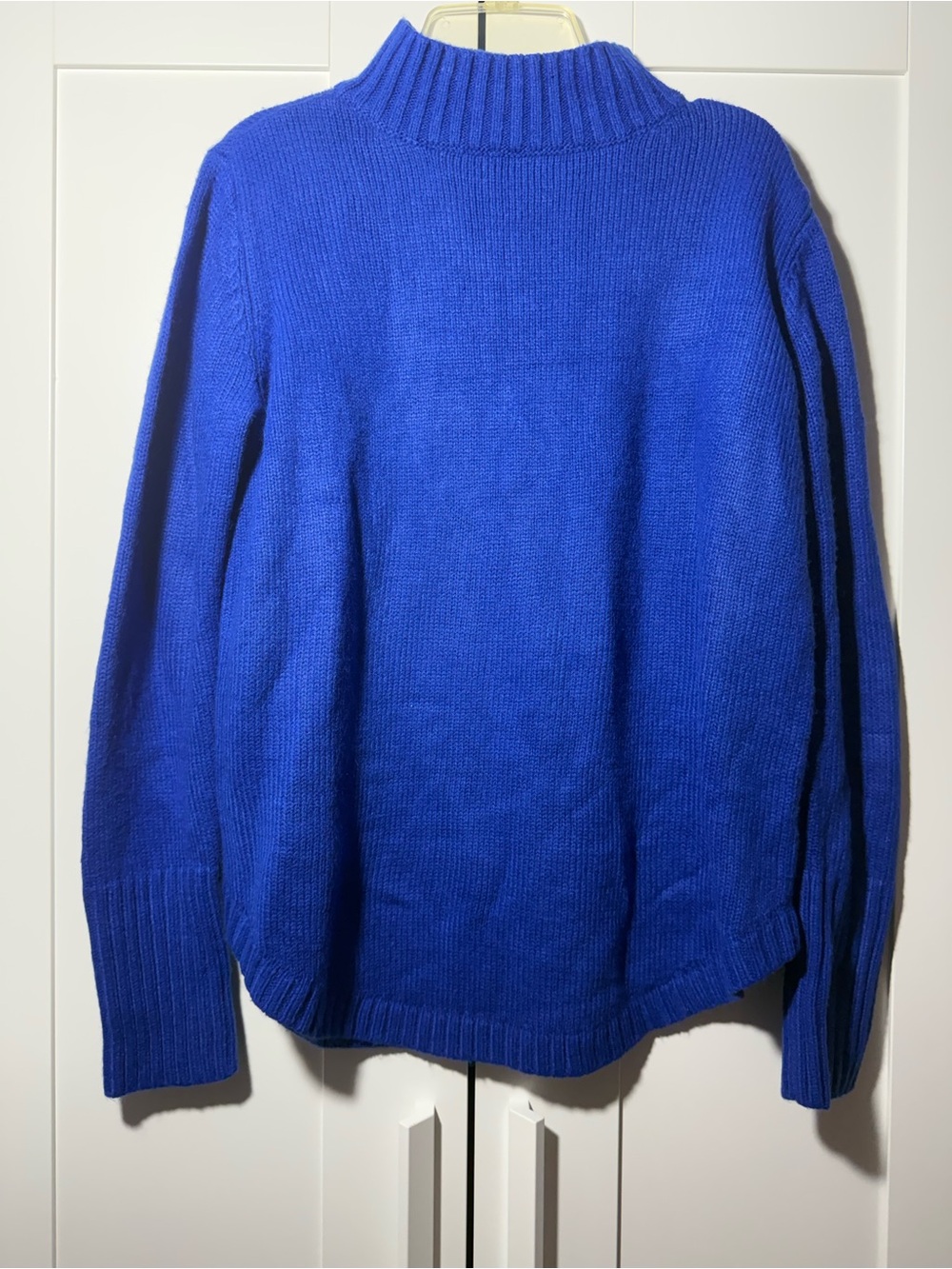 a.n.a women's Bright Royal Blue Turtleneck Sweater